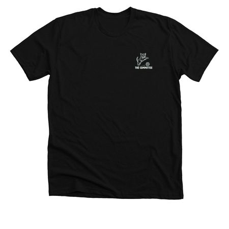 The Itty Bitty Kitty Committee, a Solid Black Blend Premium Unisex Tee