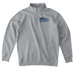 F/A-18 Carrier - Jet Flag Front, a Grey Heather Midweight Quarter Zip Pullover (back-view)