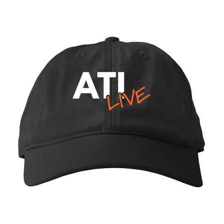 ATI Live Caps, a Black Printed Eco Baseball Cap