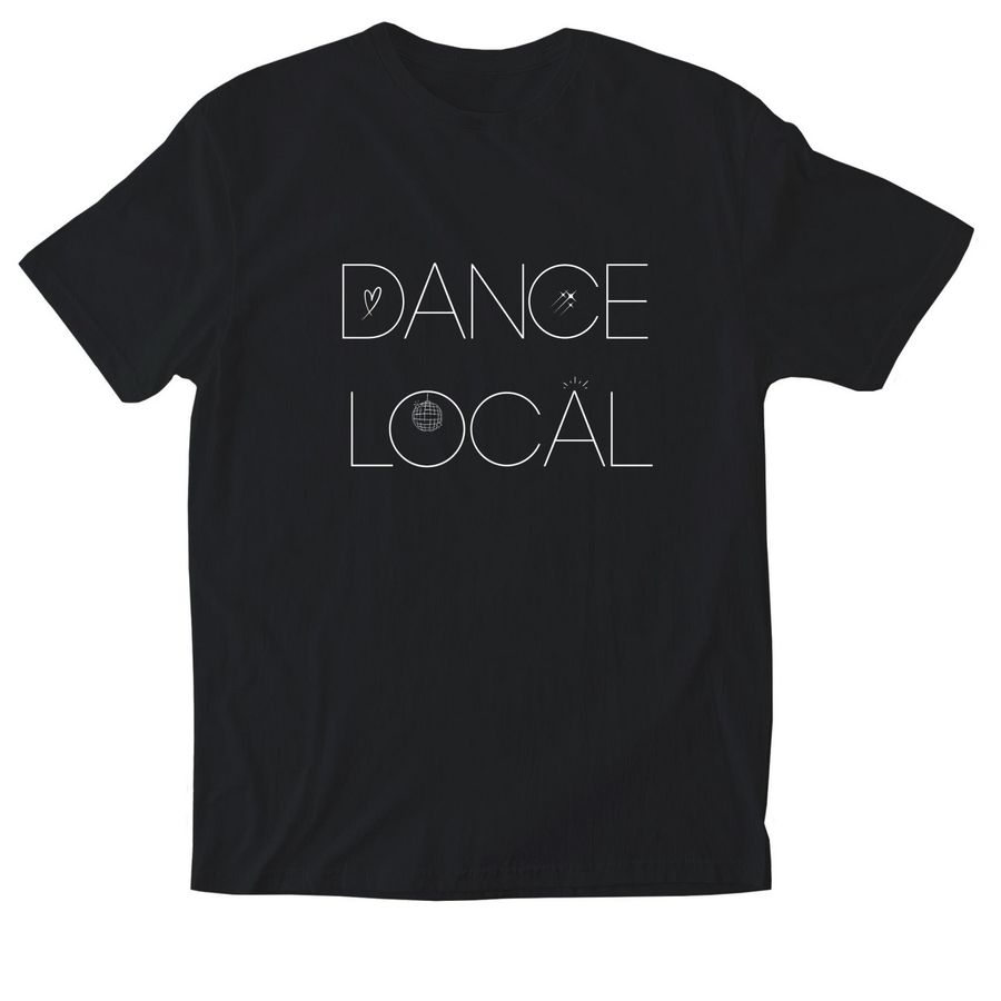 Dance Local Tee, a Black Softstyle Cotton Tee
