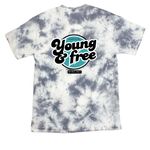 Tie Dye&nbsp;, a Grey Crystal Tie Dye Tee (back-view)