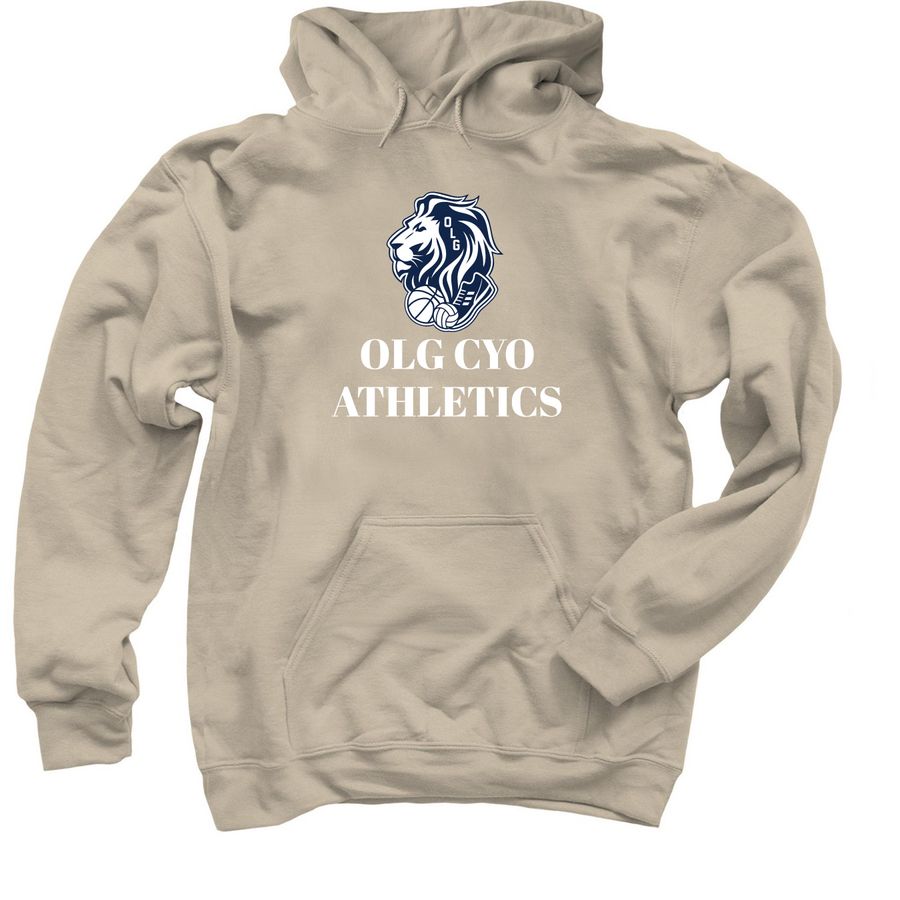 OLG CYO SPIRIT WEAR 2026-27, a Sand Pullover Hoodie