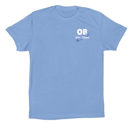 Sim Team Shirt - Surgical Gown Blue, a Carolina Blue Premium Cotton Tee