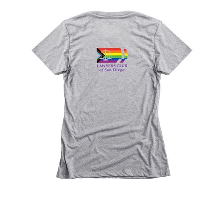 Unbreakable (Women's Cut T-shirts & Tanks), a Dark Heather Grey Women's Slim Fit Tee (back-view)