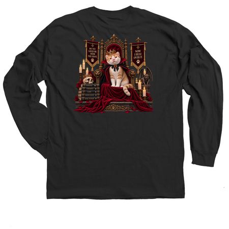 Saved from the grave&nbsp;, a Black Classic Long Sleeve Tee (back-view)
