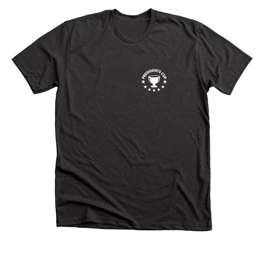 Official Presidents Cup Merch, a Dark Grey Heather Premium Unisex Tee