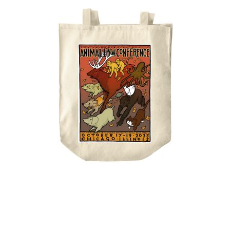 33rd Animal Law Conference Tote - Exclusive, a Natural Over-the-Shoulder Shopping Tote Bag