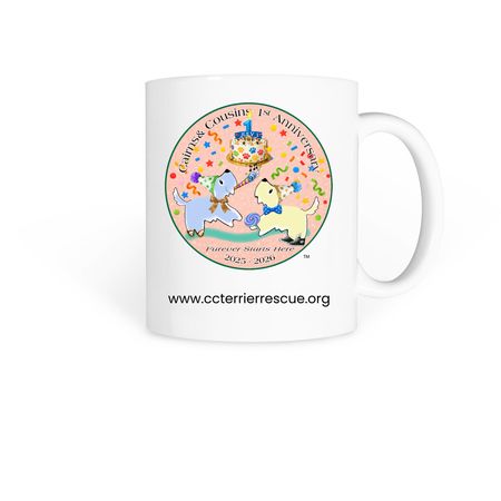 CCTR's 1st Anniversary Celebration, a White Coffee Mug