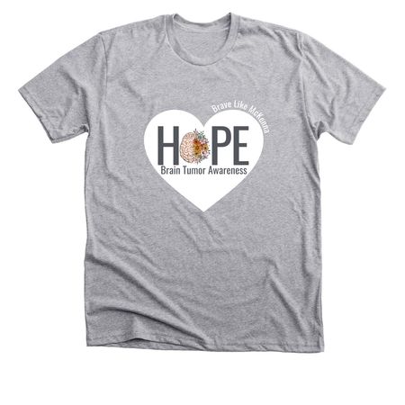 Go Gray in May with Brave Like McKenna, a Athletic Heather Premium Unisex Tee