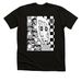 Checkered Chesh {T.B.N.}, a Solid Black Blend Premium Unisex Tee