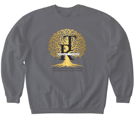 Randall-Turner Reunion 2026&nbsp;Black and Gold, a Charcoal Softstyle Crewneck Sweatshirt
