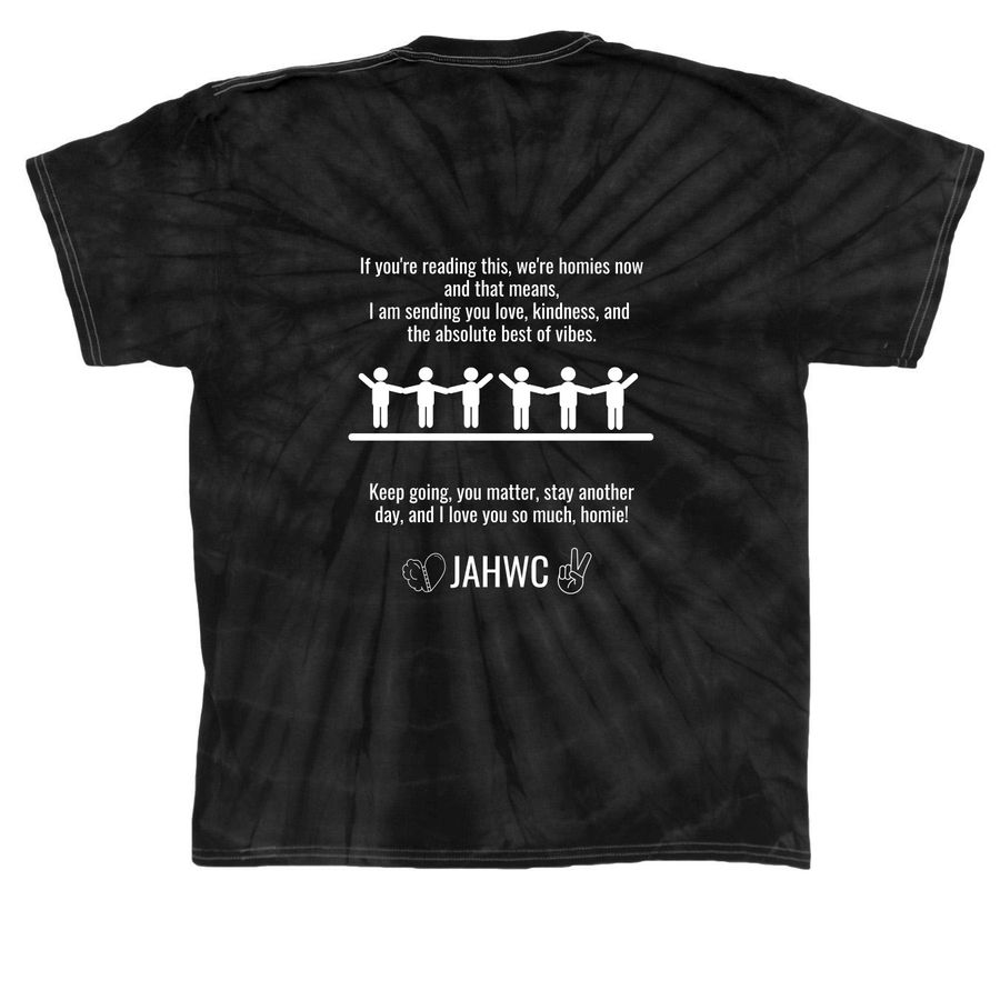JAHWC - Together, Homies&nbsp;, a Black Classic Tie Dye Tee
