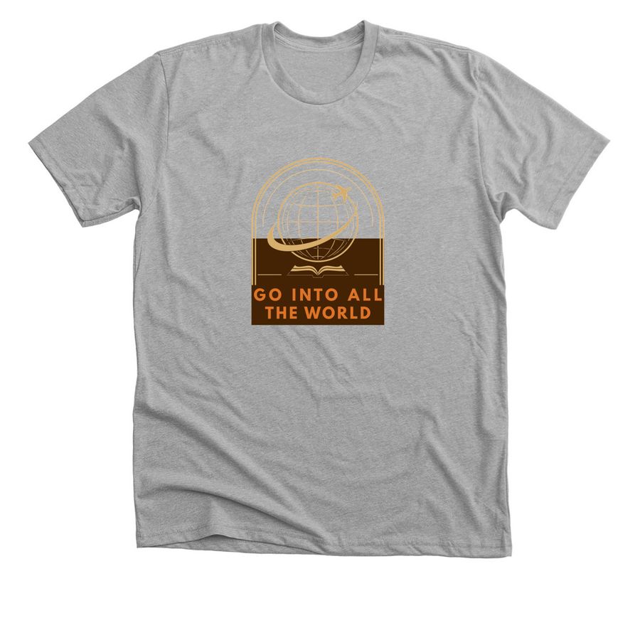 World Race Fundraiser, a Athletic Heather Premium Unisex Tee