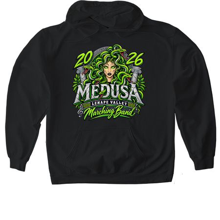 Medusa Swag shirt, a Black Gildan Softstyle Pullover Hoodie