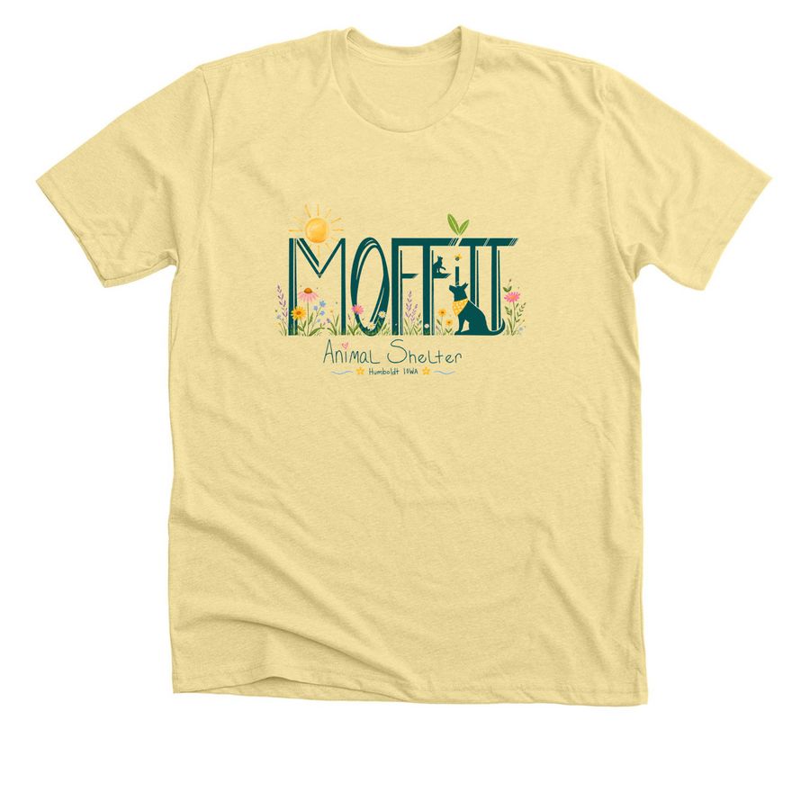 Spring 2026 Moffitt, a Heather French Vanilla Premium Unisex Tee