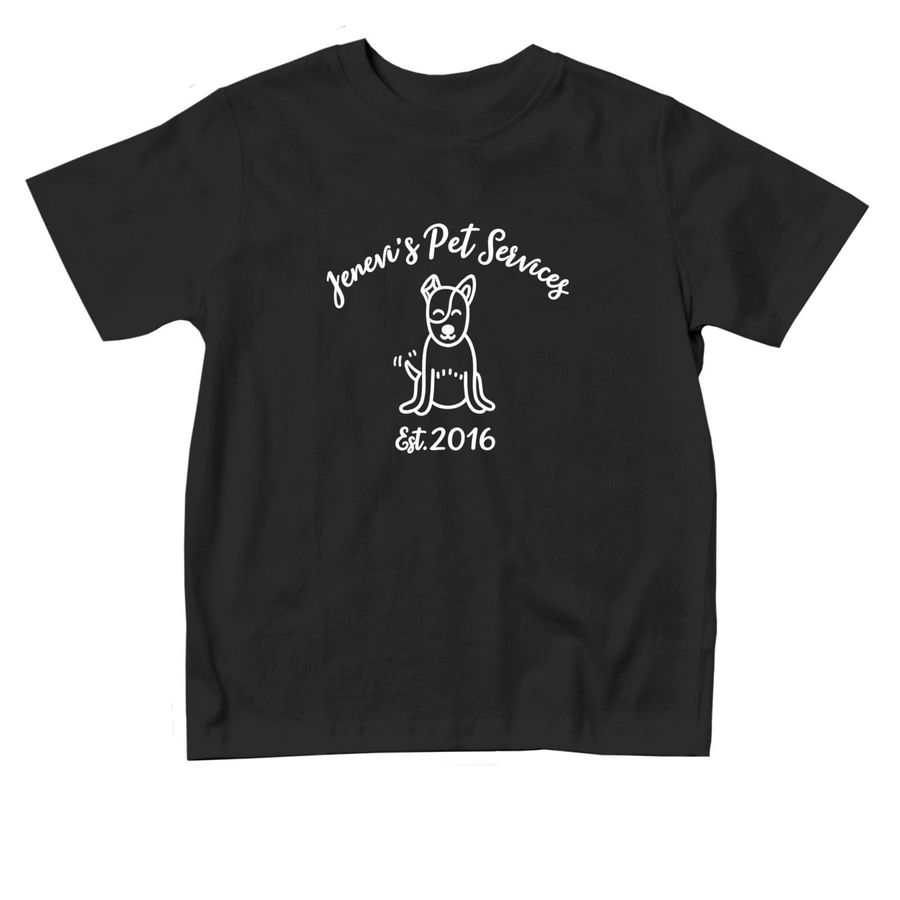 Toddler Tops White Print (1/2), a Black Toddler Tee