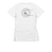 drum rolls not gender roles, a White Women's Slim Fit Tee (back-view)