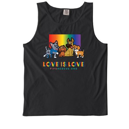 PIPs Pride, a Black Comfort Colors Tank Top