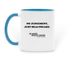 Feral Queer Mug, a Light Blue Two-Tone Ceramic Mug (back-view)