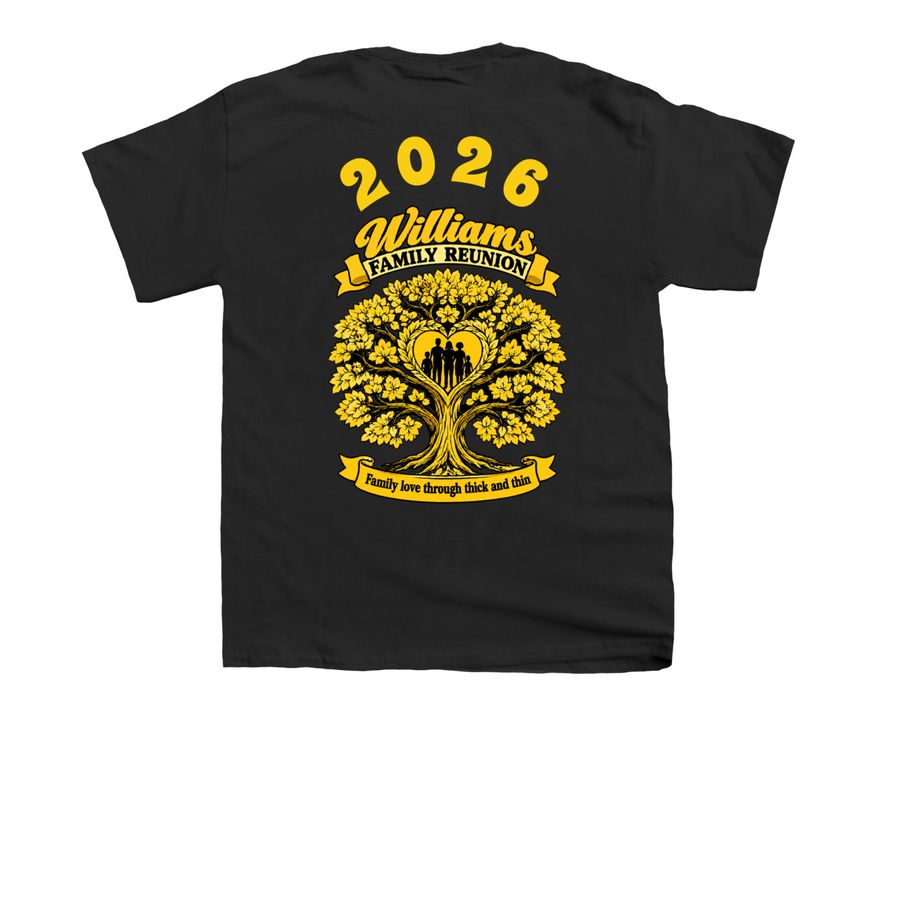 2026 Family Reunion, a Black Youth Unisex Tee