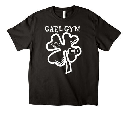 Gael Gym Founding Member Tee, a Black Unisex Heavyweight Tee