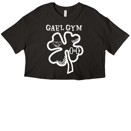 Gael Gym Founding Member Tee, a Black Women?s Cropped Cotton Tee