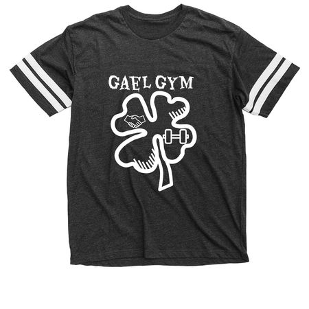 Gael Gym Founding Member Tee, a Vintage Smoke / White Football Jersey Tee