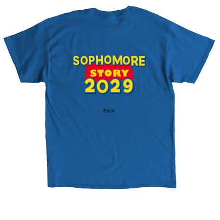 SLHS Class of 2029, a Royal Classic Unisex Tee (back-view)