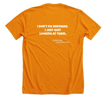 Mistakes, a Heather Orange Premium Unisex Tee