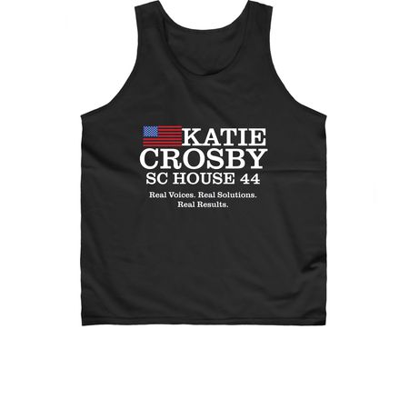 Team Katie Merch, a Black Classic Unisex Tank Top