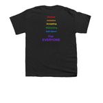 Our Home. Our Heart. Our Pride., a Black Youth Unisex Tee (back-view)