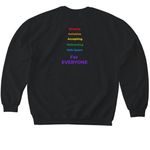 Our Home. Our Heart. Our Pride., a Black Softstyle Crewneck Sweatshirt (back-view)
