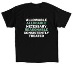 Cost Principles Part 2, a Black Classic Unisex Tee (back-view)