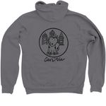 Huskie Pride, a Storm Zip Up Hoodie (back-view)