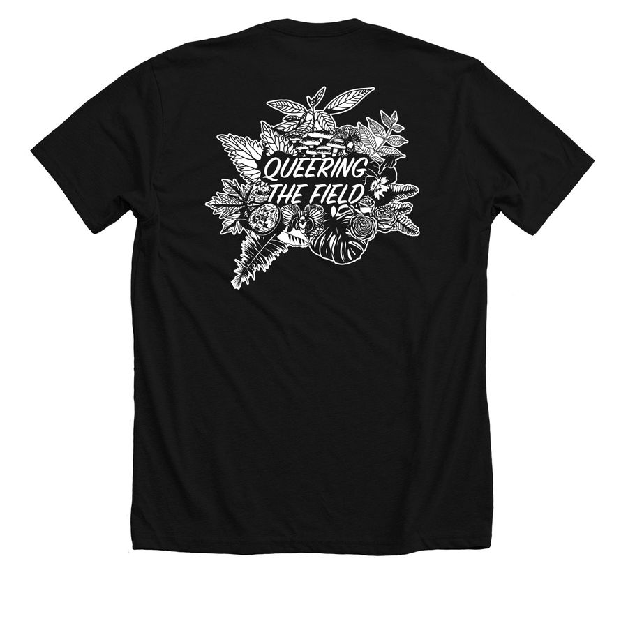 Queering the Field, a Solid Black Blend Premium Unisex Tee