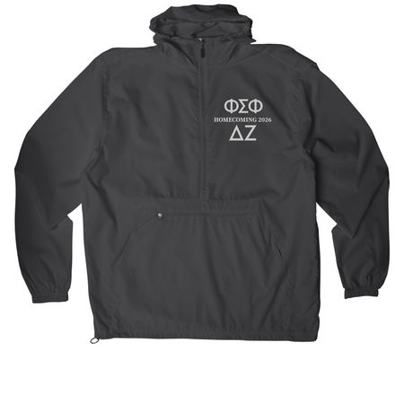 Homecoming Windbreaker, a Graphite Packable Anorak