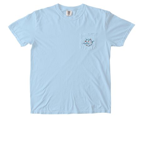 Pocket Tees, a Chambray Comfort Colors Pocket Tee