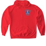 FHS Class of '96 Reunion, a Red Gildan Softstyle Pullover Hoodie (back-view)