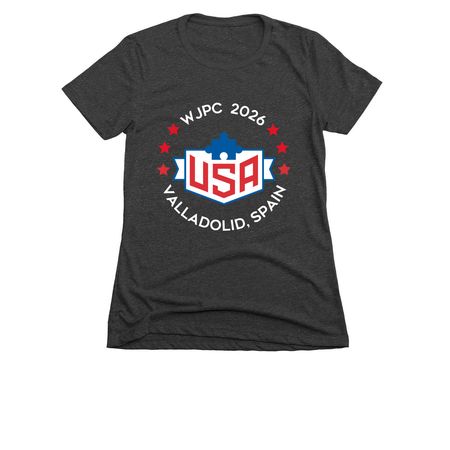 World Jigsaw Puzzle Championship 2026, a Charcoal Women's Slim Fit Tee