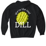Uni, a Black Gildan Softstyle Pullover Hoodie (back-view)