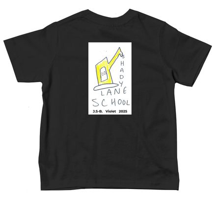 Shady Lane Toddlers, a Black Toddler Tee (back-view)