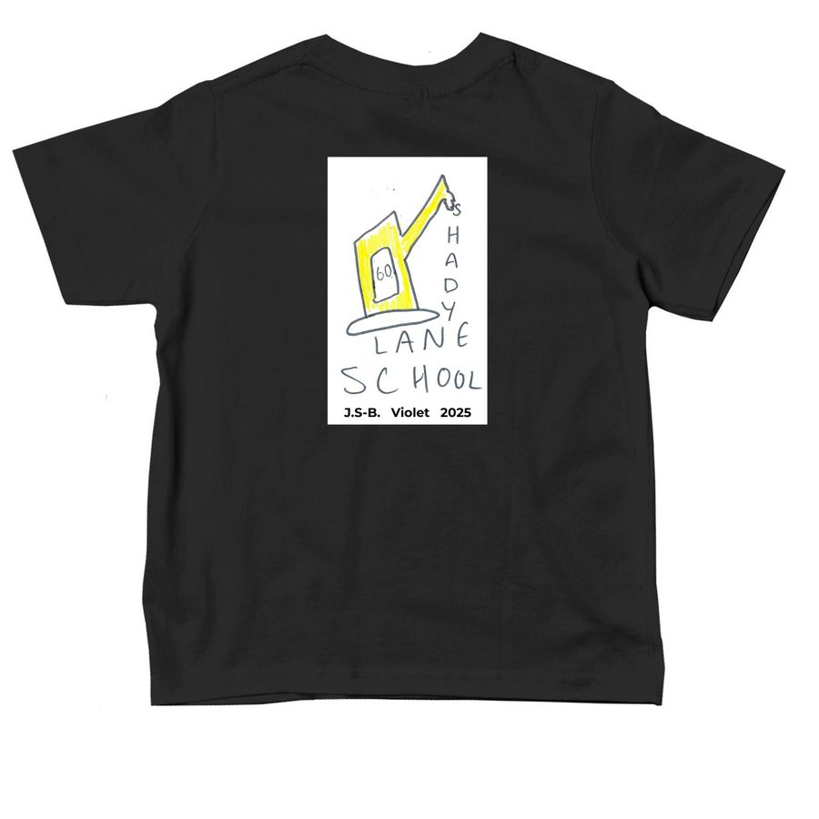 Shady Lane Toddlers, a Black Toddler Tee (back-view)