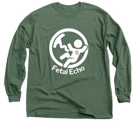 Fetal Echo, a Military Green Classic Long Sleeve Tee