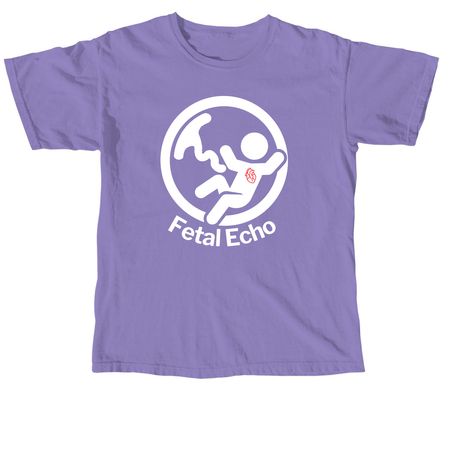 Fetal Echo, a Violet Comfort Colors Unisex Tee