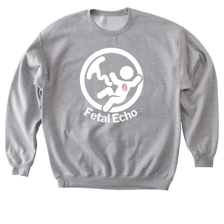 Fetal Echo, a Sport Grey Softstyle Crewneck Sweatshirt