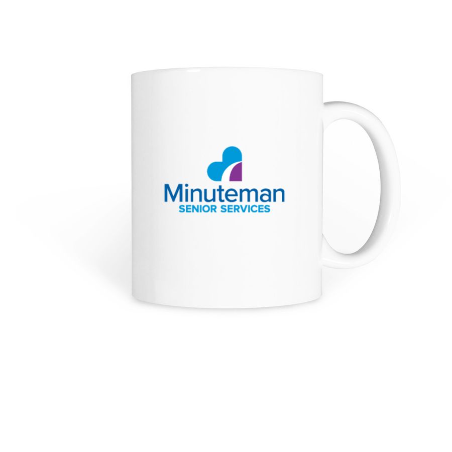 Minuteman Senior Services Coffee Mugs, a White Coffee Mug