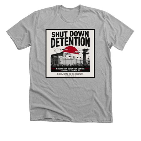 Moshannon Detention Graphic, a Athletic Heather Premium Unisex Tee