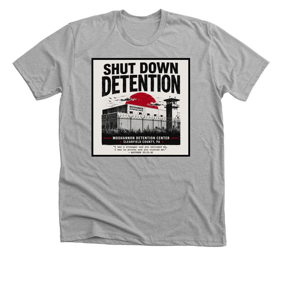 Moshannon Detention Graphic, a Athletic Heather Premium Unisex Tee