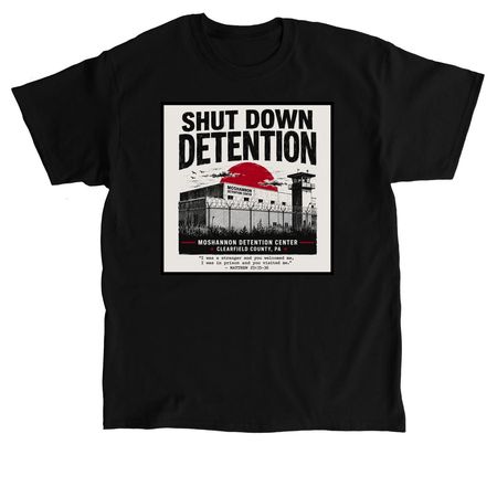 Moshannon Detention Graphic, a Black Classic Unisex Tee