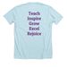 Purple Tiger Durand Collection, a Heather Ice Blue Premium Unisex Tee (back-view)